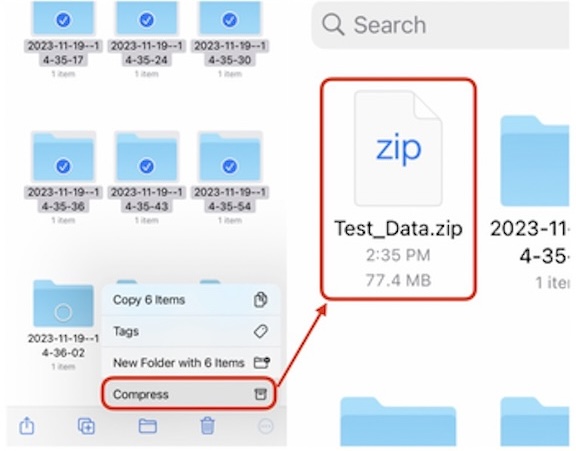 Data uploading instructions